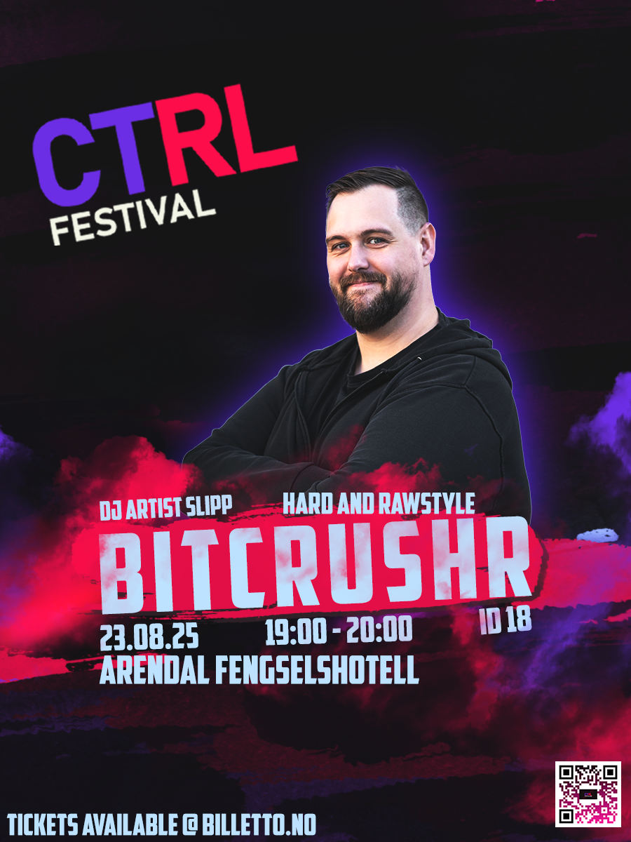 Bitcrushr – artistplakat fra CTRL Festival 2025