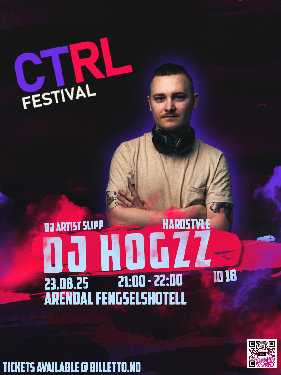 DJ Hogzz – artistplakat fra CTRL Festival 2025