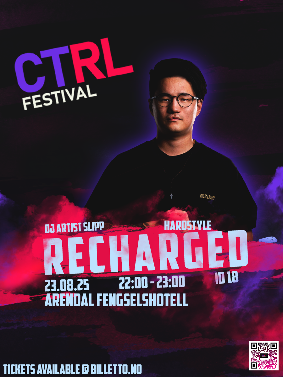 Recharged – artistplakat fra CTRL Festival 2025
