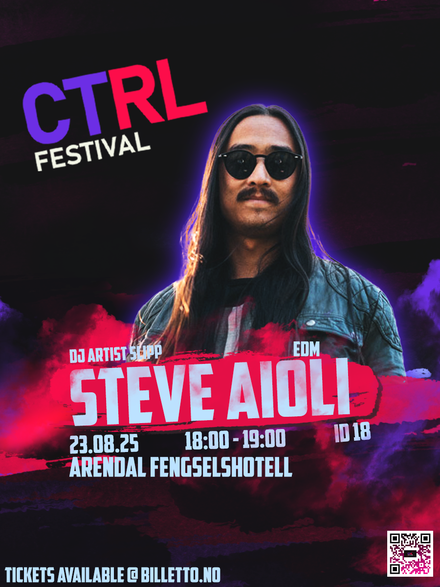 Steve Aioli – artistplakat fra CTRL Festival 2025